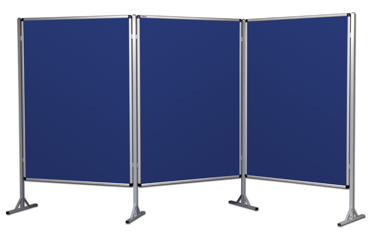 Ścianka parawanowa stacjonarna (niebieski-unijny) 120x180 cm (2)