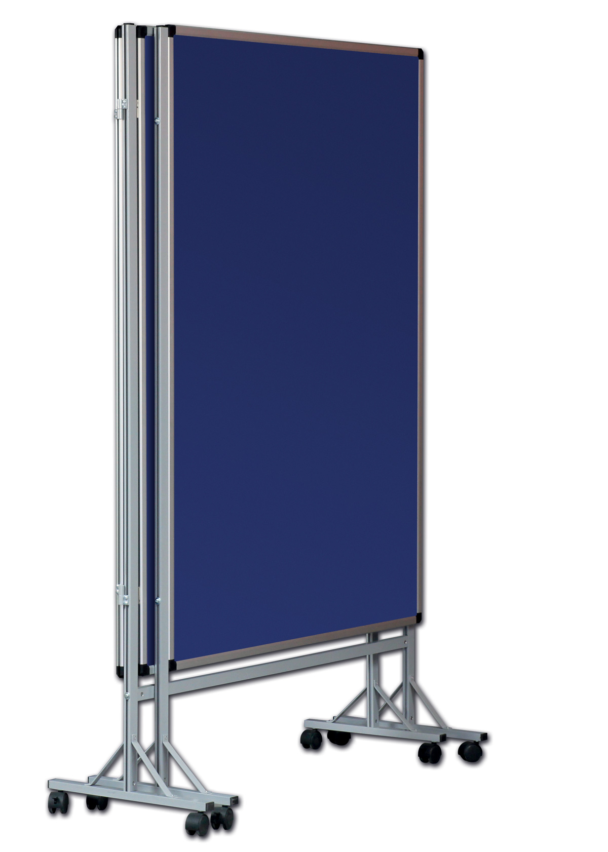 Mobilny tryptyk parawanowy-tekstylny (niebieski-unijny) 120x180 cm (3 ścianki) (4)