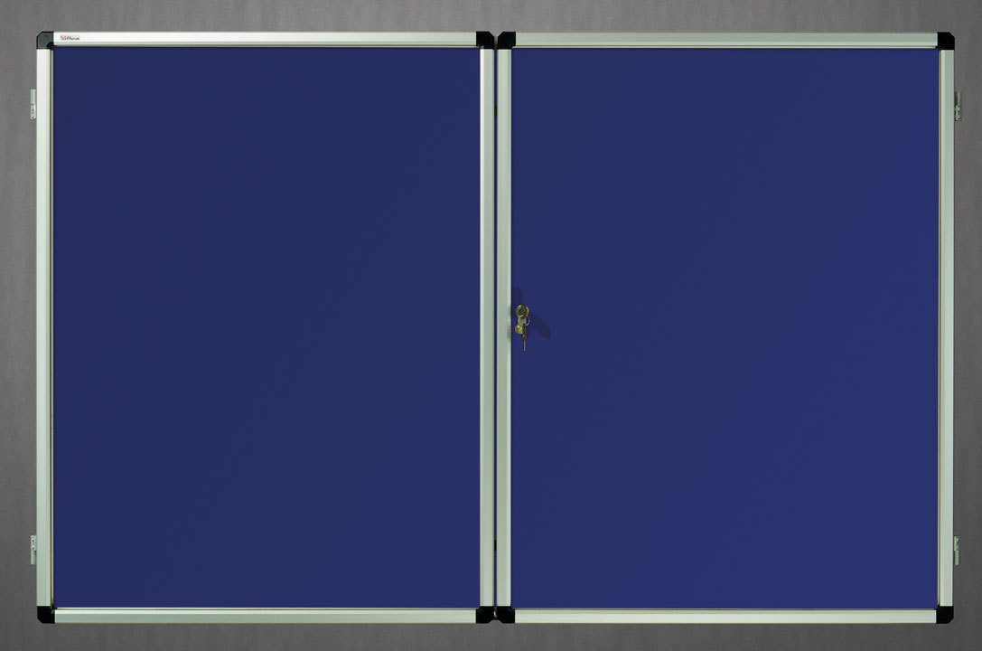 Gablota wewnętrzna lisbona -L2 tekstylna 98x159 cm  (21xA4) dwudrzwiowa